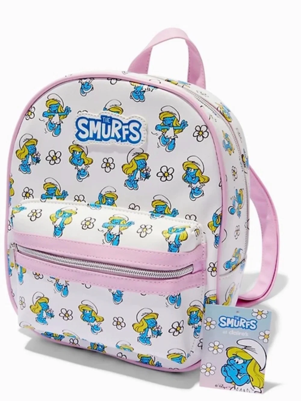 The Smurfs Pink & White Smurfette Mini Backpack